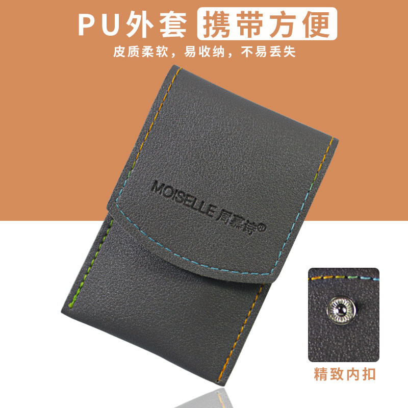 周慕诗指甲刀套装指甲剪斜口耳勺鼻毛剪眉夹专用鹰嘴钳嵌甲修脚刀礼物指甲刀套装3件套MSZ1003(耳挖)高清大图