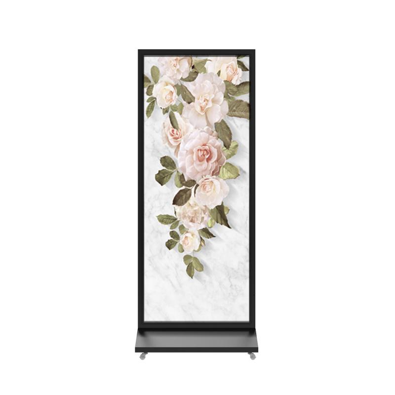 BONJEAN北欧屏风隔断客厅遮挡家用现代轻奢卧室装饰带灯可移动铝合金座屏高清大图