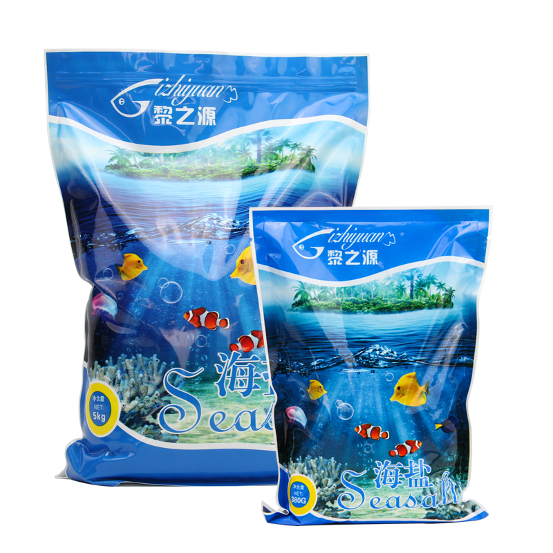 海盐水族盐海养鱼水盐海水晶鱼缸盐海水养殖专用盐海水素海水精盐高清大图
