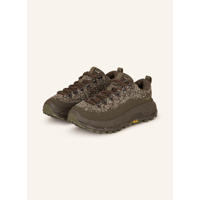 Hoka OneOne女款复古风跑步鞋绒面合成革舒适缓震登山运动鞋 DARK_BROWN 44