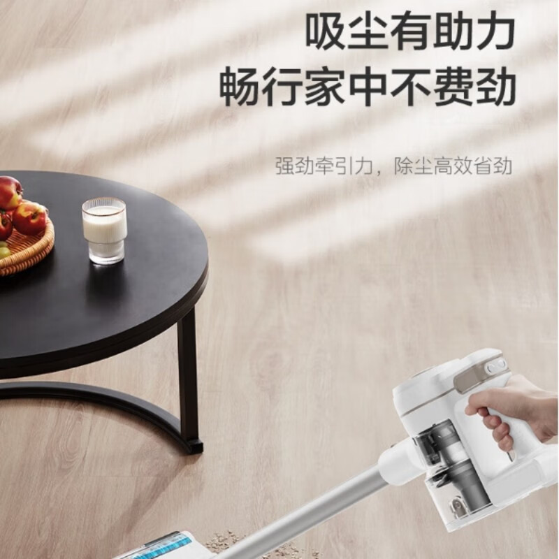美的无线吸尘器家用P80手持推杆地毯两用 大吸力吸尘器 大功率轻便清洁机高清大图