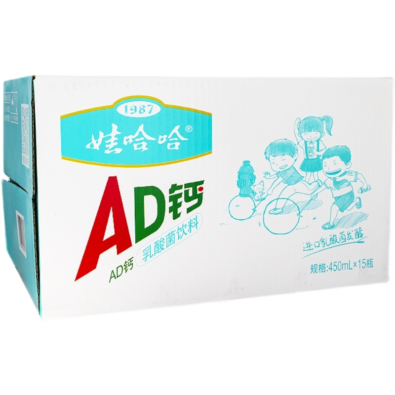 娃哈哈AD钙奶乳酸菌味450ml