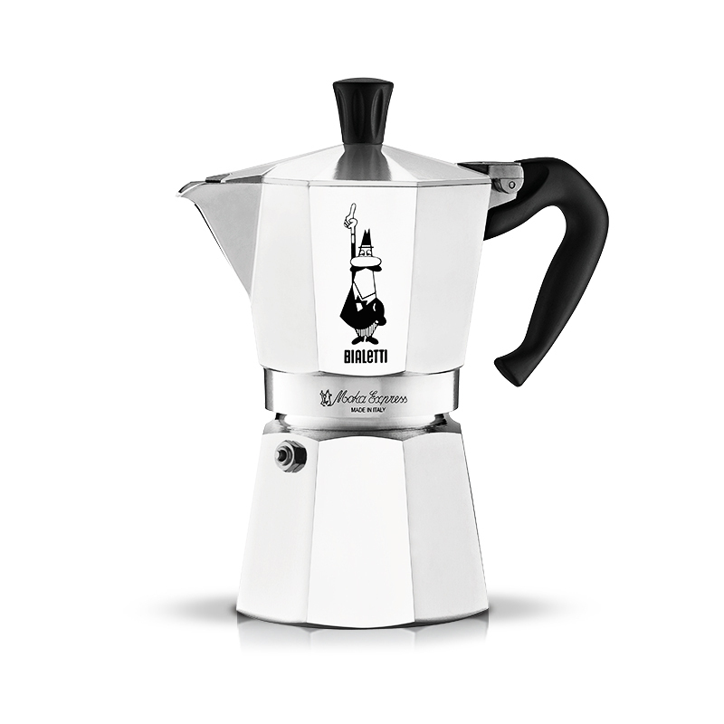 比乐蒂 Bialetti 咖啡壶经典摩卡壶6杯 意大利进口 Bialetti 比乐蒂经典八角摩卡壶6杯手冲咖啡壶煮渗滤式意式咖啡粉适用半自动