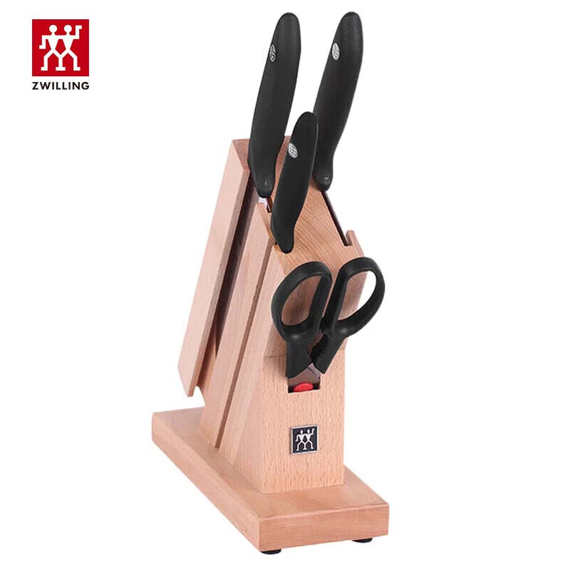 双立人(ZWILLING)家用刀具套装切菜切肉福到插刀架五件套1031790