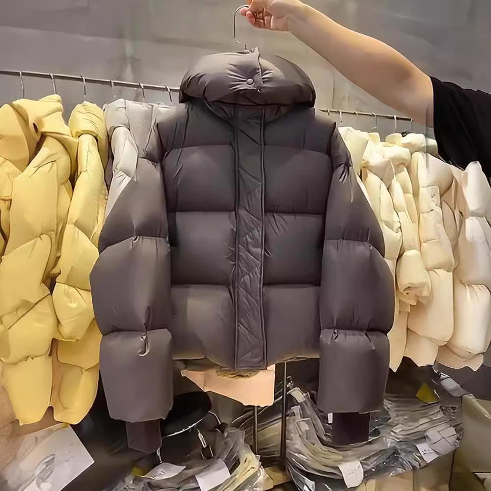 2025年冬季新款高品质超厚短款宽松棉衣棉服小个子连帽面包服外套高清大图