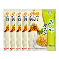 辣妹子(lameizi) 原味榨菜丝60g*5 袋装 原味 榨菜 下饭菜 面条泡面好搭档 酱菜类 蔬菜类