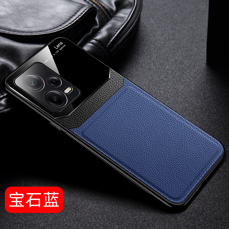 魅爱琳 红米Note12/Note12Pro+手机壳保护套小米Mi外壳 商务皮纹 防摔硅胶软套 全包轻薄散热潮时尚手机套