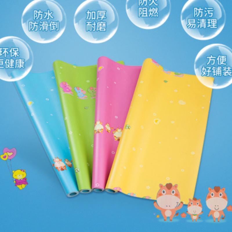 幼儿园pvc地胶地板卡通环保塑胶地板革儿童家用房耐磨防滑塑料 5平方以下默认发样品