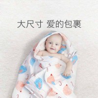 babycare新生婴儿襁褓包巾 防惊跳睡袋包被初生宝宝抱被纯棉春夏薄 120*120cm 特尔利花园