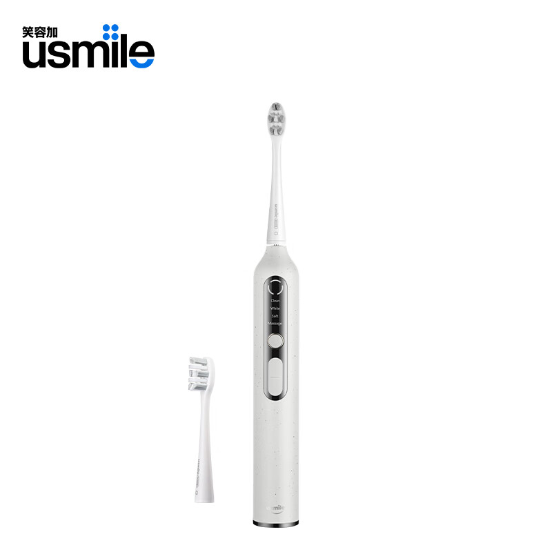 usmile 笑容加电动牙刷 成人款情侣款 微泡声波电动牙刷 日光白U3S