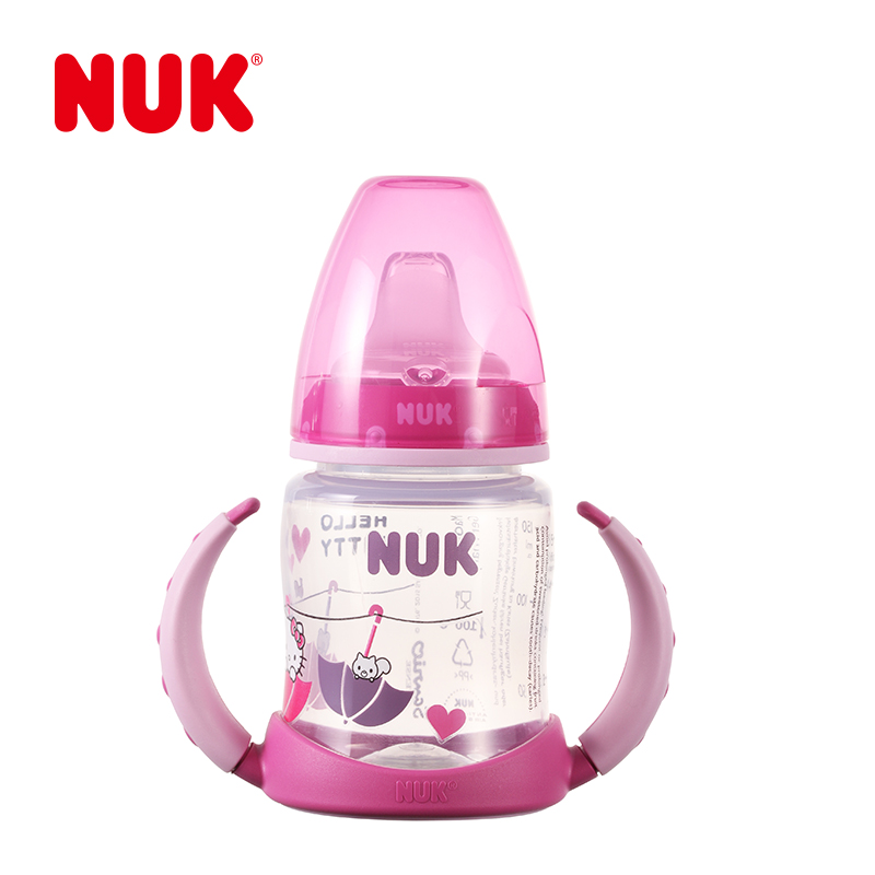 NUK PP宽口两用Hello Kitty印花学饮杯150ml 六个月以上适用(颜色随机)高清大图