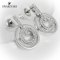 [直营]施华洛世奇(SWAROVSKI) CIRCLE 典雅双环穿孔 耳环 耳饰 欧美风格 人造水晶 送恋人 女士