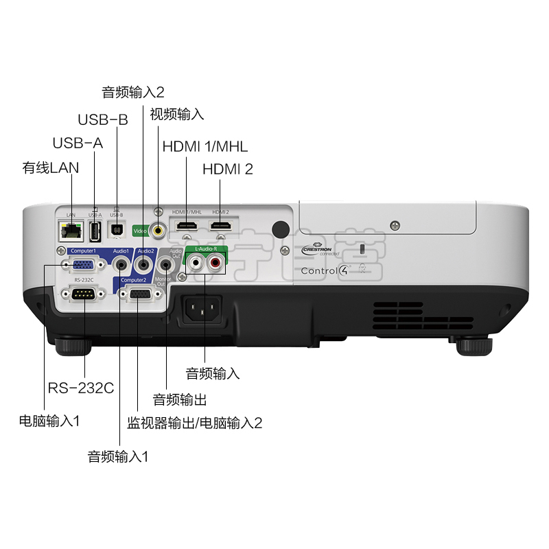 爱普生(EPSON)CB-2140W高端商务办公会议工程投影机家用高清投影仪(4200流明 WXGA分辨率 双高清接口)