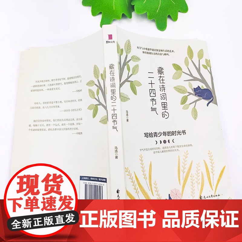 藏在诗词里的二十四节气 节气不仅自成时间坐标 还在诗人的笔下饱含生命的深情 是中国人献给世界的时光书 正版书籍高清大图