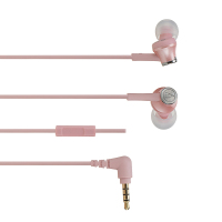 铁三角(audio-technica)ATH-CK350iS(粉红色)手机通用线控带麦入耳式耳机