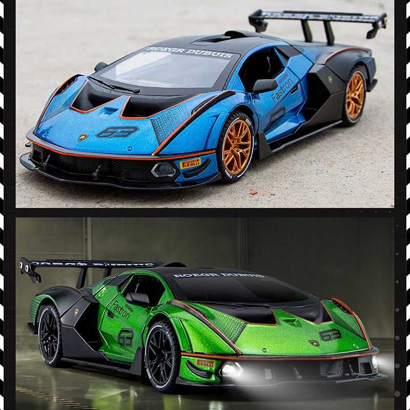 兰博基尼车模型仿真合金儿童汽车模型男孩玩具车超级跑车收藏大牛