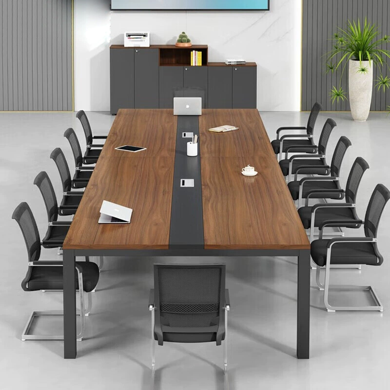 中豫鑫泽 ZYXZ5030159 会议桌长桌小型简约现代长条桌培训桌洽谈桌 4.0米单桌高清大图