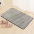 进垫卧室地毯厨房脚垫卫浴室防滑垫子家用口卫生间吸水地垫_1_516_934 50x80CM【浴室卧室门口】 菱形银灰色