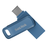 闪迪(Sandisk)256GB U盘 至尊高速酷柔Type-C接口手机电脑两用双接口OTG内存扩容 蓝色