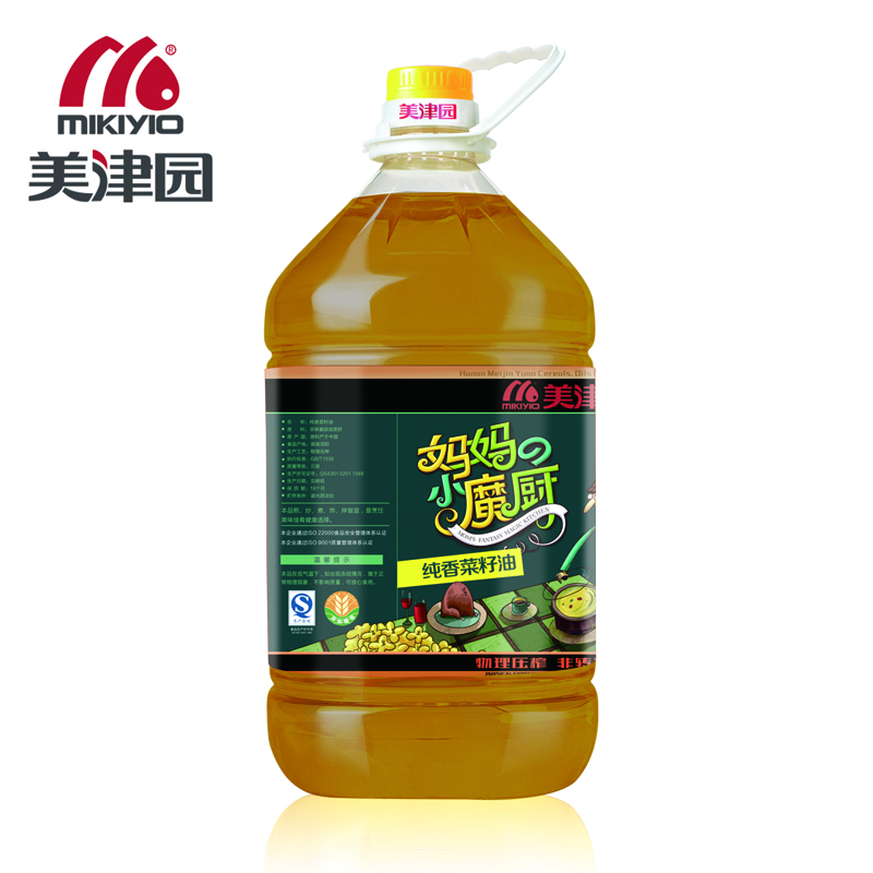 美津园粮油 非转基因 妈妈的小魔厨纯香菜籽5L