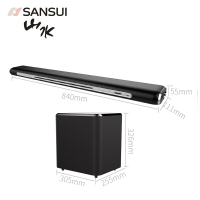 山水（SANSUI） DV-82K套装家庭影院 回音壁 电视音响组合套装 壁挂组合蓝牙音箱 配8英寸低音炮 家庭音响