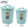 卡通无盖垃圾桶家用客厅卧室卫生间大号欧式纸篓厕所厨房塑料创意_31_310