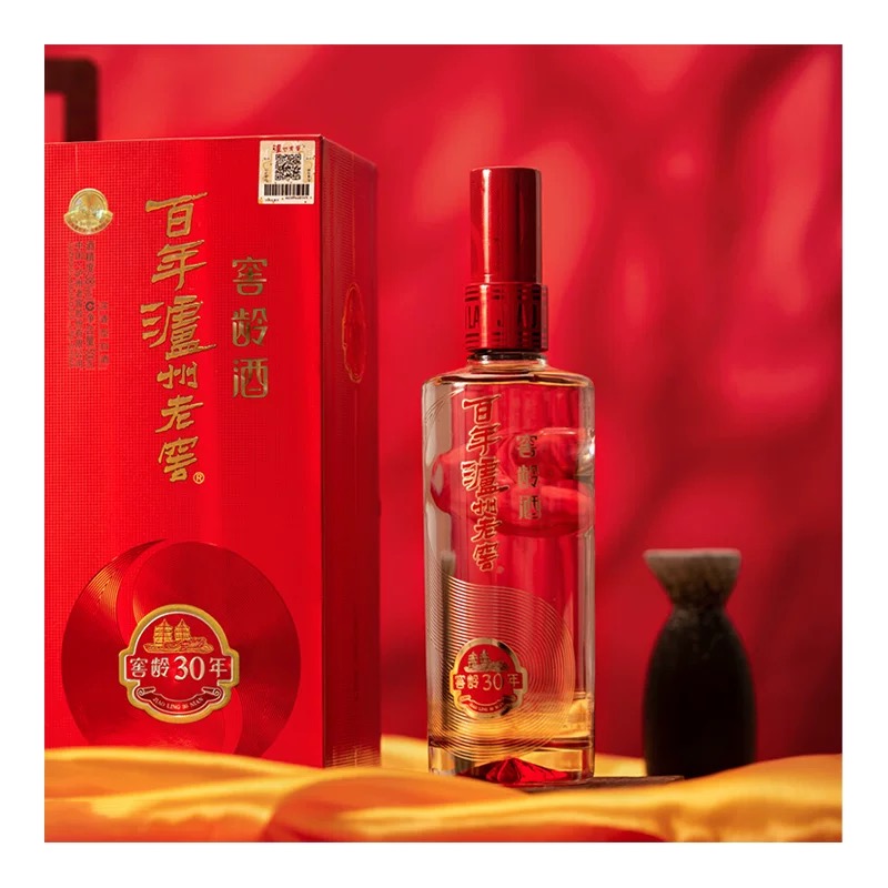 泸州老窖窖龄30年 52度500ml*2瓶带酒杯礼盒装 浓香型白酒高清大图