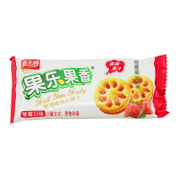 嘉士利 果乐果香 680g 盒装 （草莓味） 果酱夹心饼干 休闲零食