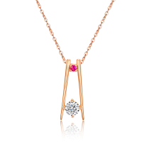 水贝珠宝(SHUIBEI JEWELRY)幸福的味道_18K金钻石链牌