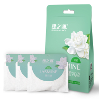 绿之源 茉莉香氛袋 卧室新车衣柜芳香剂室内精油香袋除味香包清新剂(10g*3袋)Z-0172