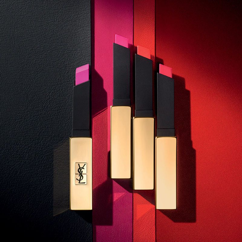 圣罗兰ysl口红方管唇膏正红细管纯口红22g21复古正红小金条复古哑光