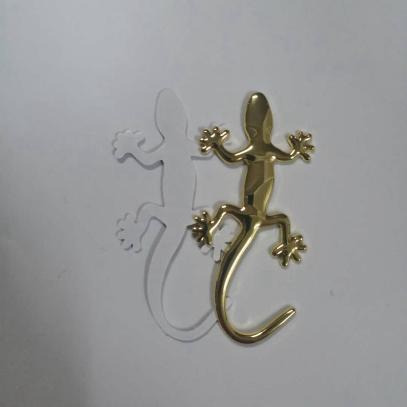 优质金属壁虎金色1个合金加厚壁虎汽车装饰贴金属外饰车贴汽车外饰贴