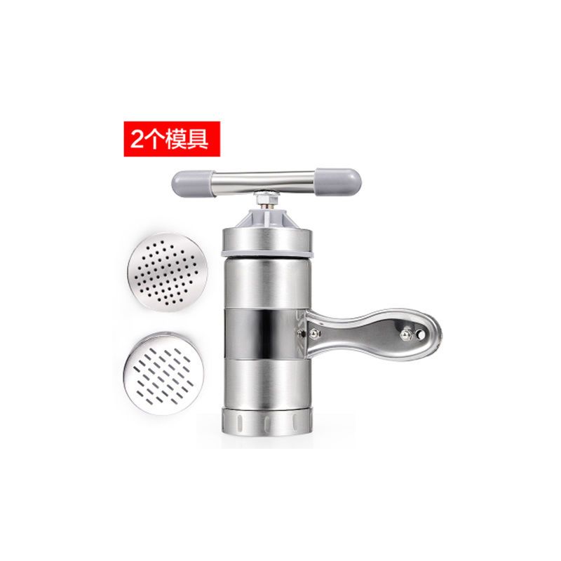 立麦家用手动不锈钢压面机 莜面窝窝面条机 手摇饸饹面机|2头压面机