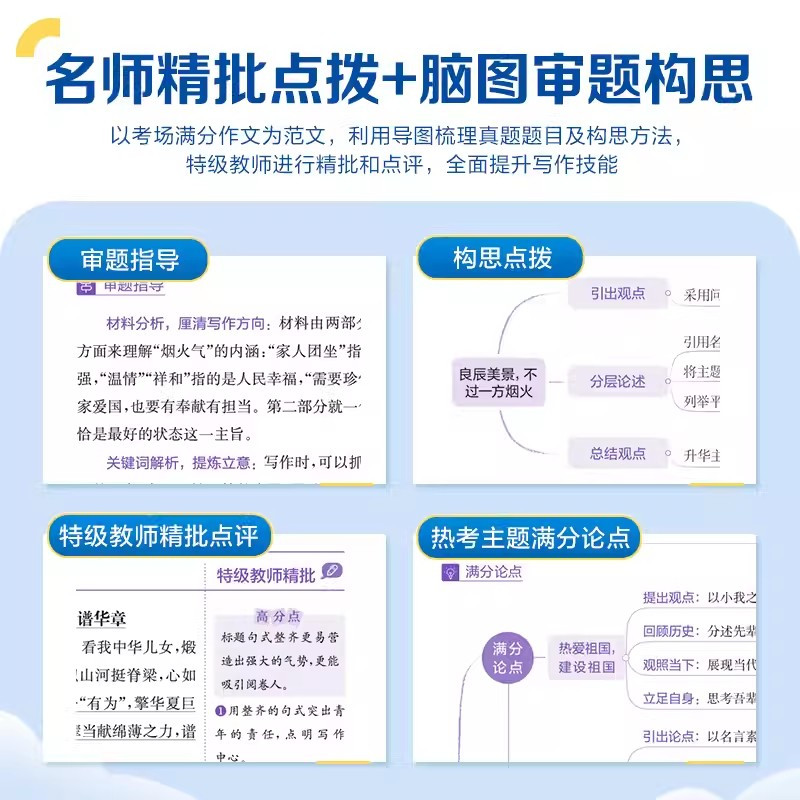 [正版]2024星火高中满分作文高考版高考真题满分作文范文高分模板精选