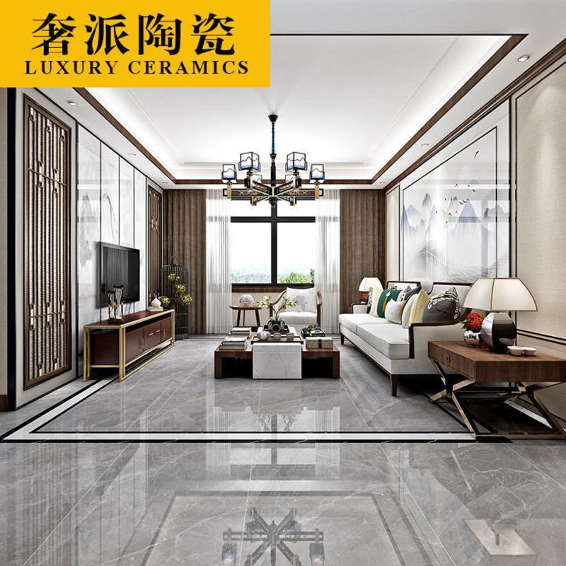 客厅750x1500地砖墙砖大板地板砖通体大理石地板砖电视背景墙751501