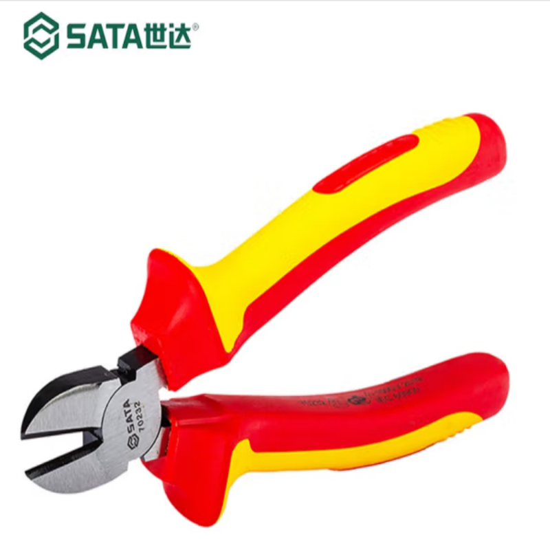世达(SATA)VDE绝缘耐压斜嘴钳6“ 70232