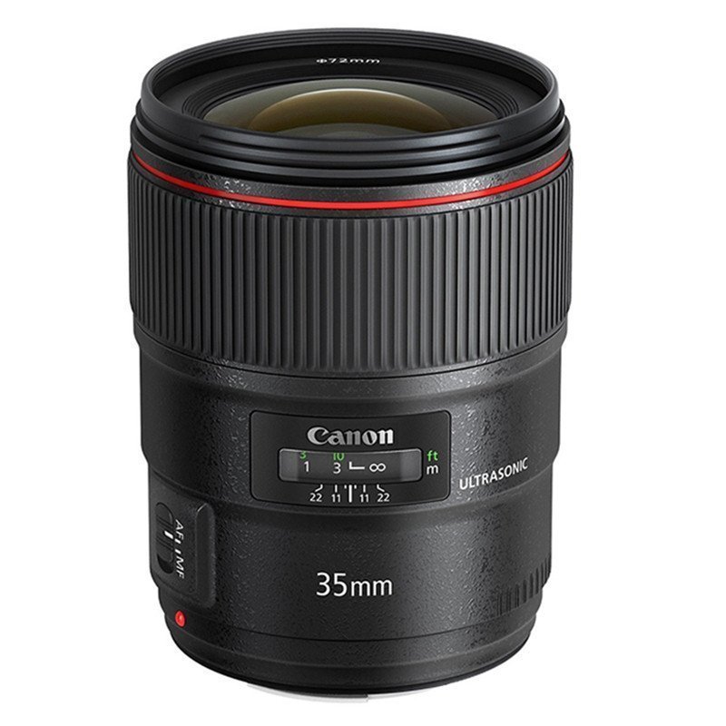 4l ii usm 二代广角红圈标准定焦镜头 中远摄变焦 佳能卡口72mm