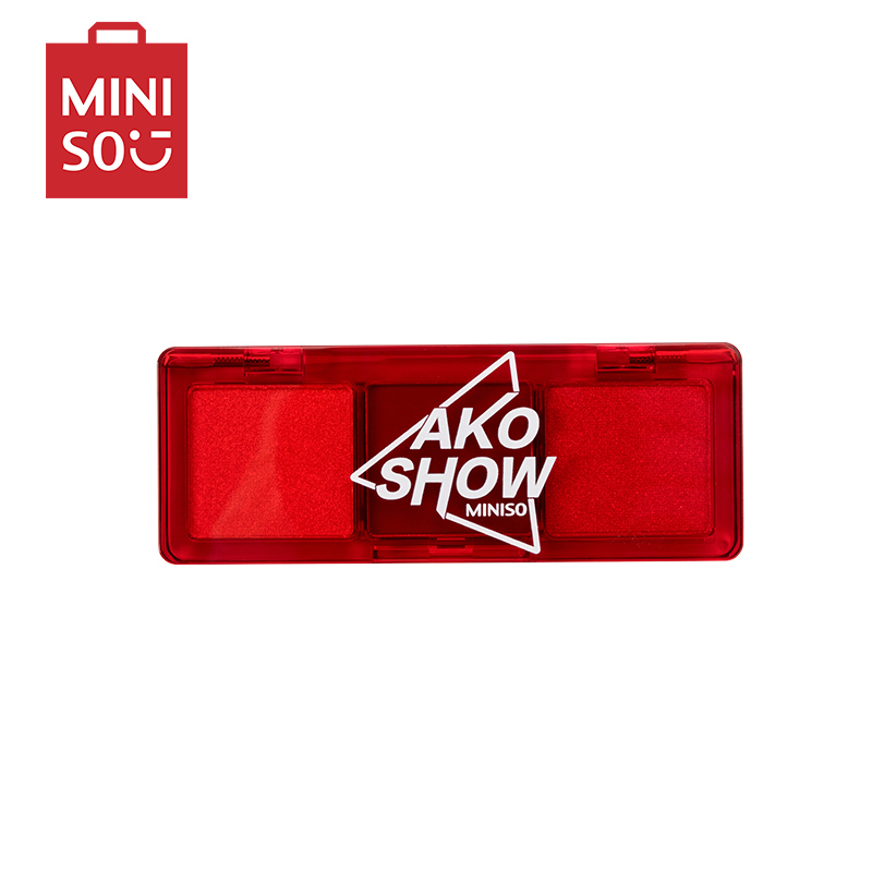 名创优品(miniso) 爱刻秀系列极光之虹三色眼影盘多色搭配快干持妆[C10 白雪公主的红苹果]