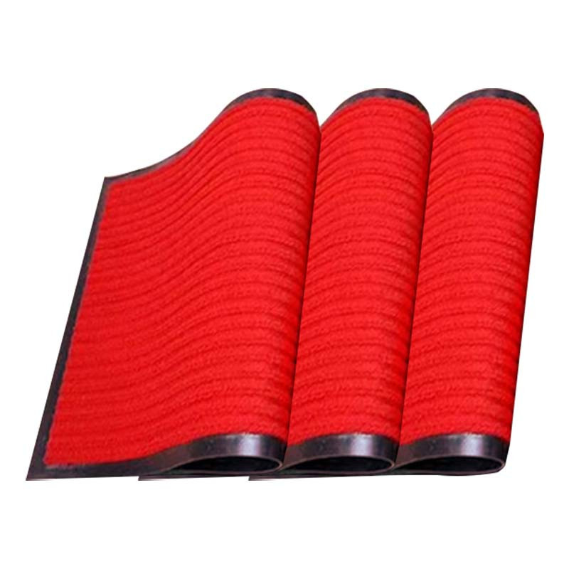 温馨 双条纹地垫 大红色2*15m 卷高清大图