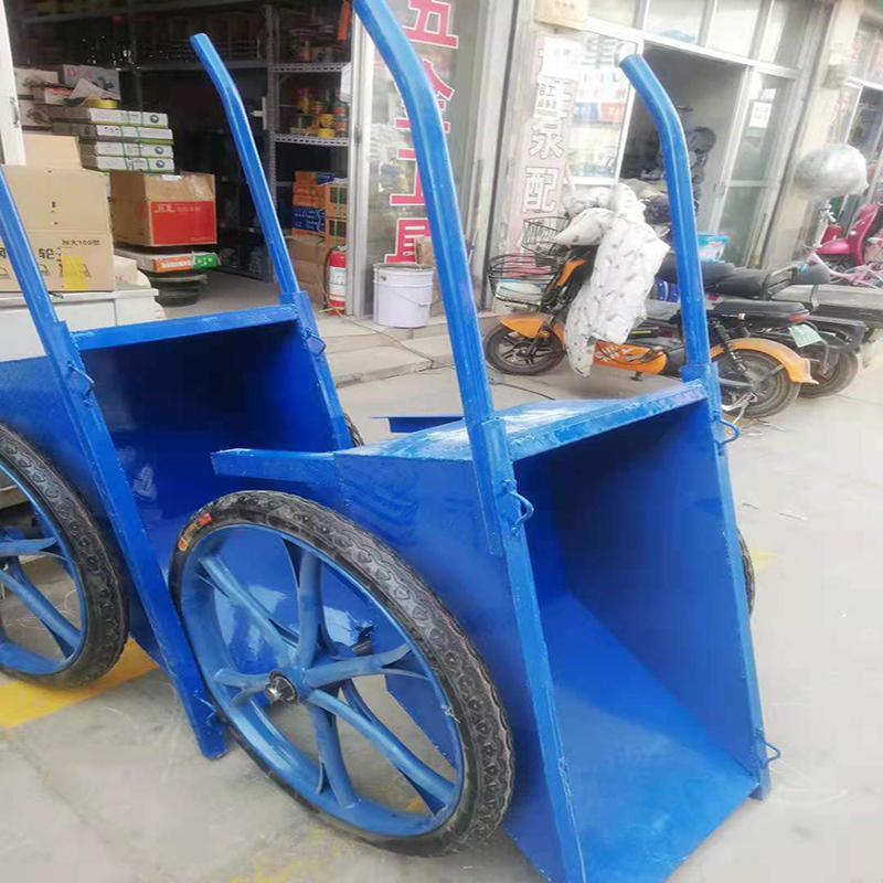 手推车 加厚劳动车手推车灰斗车工地人力建筑斗车家用垃圾车