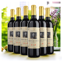 西班牙进口红酒 布雷格男爵红葡萄酒整箱装750ml*6瓶