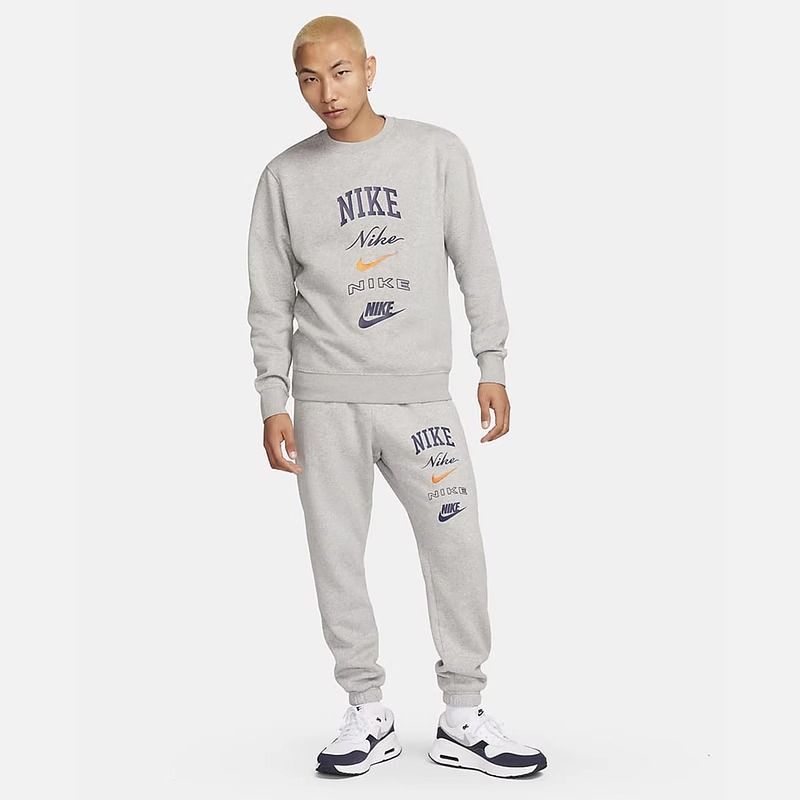 NIKE耐克卫衣运动休闲加绒保暖圆领男装套头衫FN2611-063 D FN2611-063 L