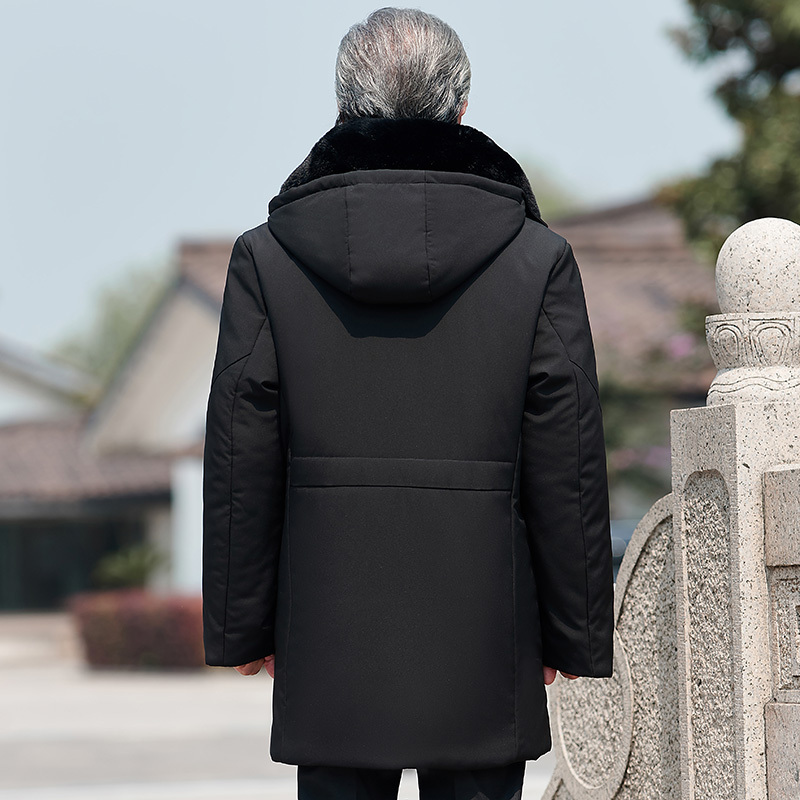 yuansu中老年棉衣男加绒加厚新款爸爸冬装棉袄衣服老年人棉服男爷爷