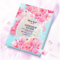 一叶子光感透润粉樱钻石面膜25ml*5