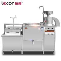 乐创(lecon) 大型豆腐机商用磨豆浆压豆腐一体机现磨磨浆机