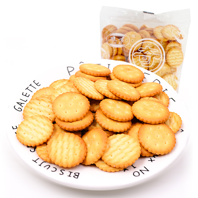 [满199减125元]豫吉小奇福饼干牛奶味250g散装烘焙雪花酥专用手工自制材料
