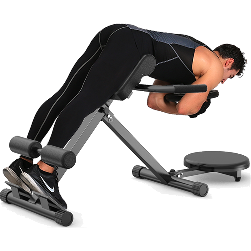 折叠罗马椅魅扣健身器多功能罗马凳山羊挺身器械家用腰腹健身器材