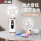 志高手持小风扇便携式随身小型迷你充电款办公室桌上折叠挂脖手拿电动小电扇吹桌面学生宿舍电风扇