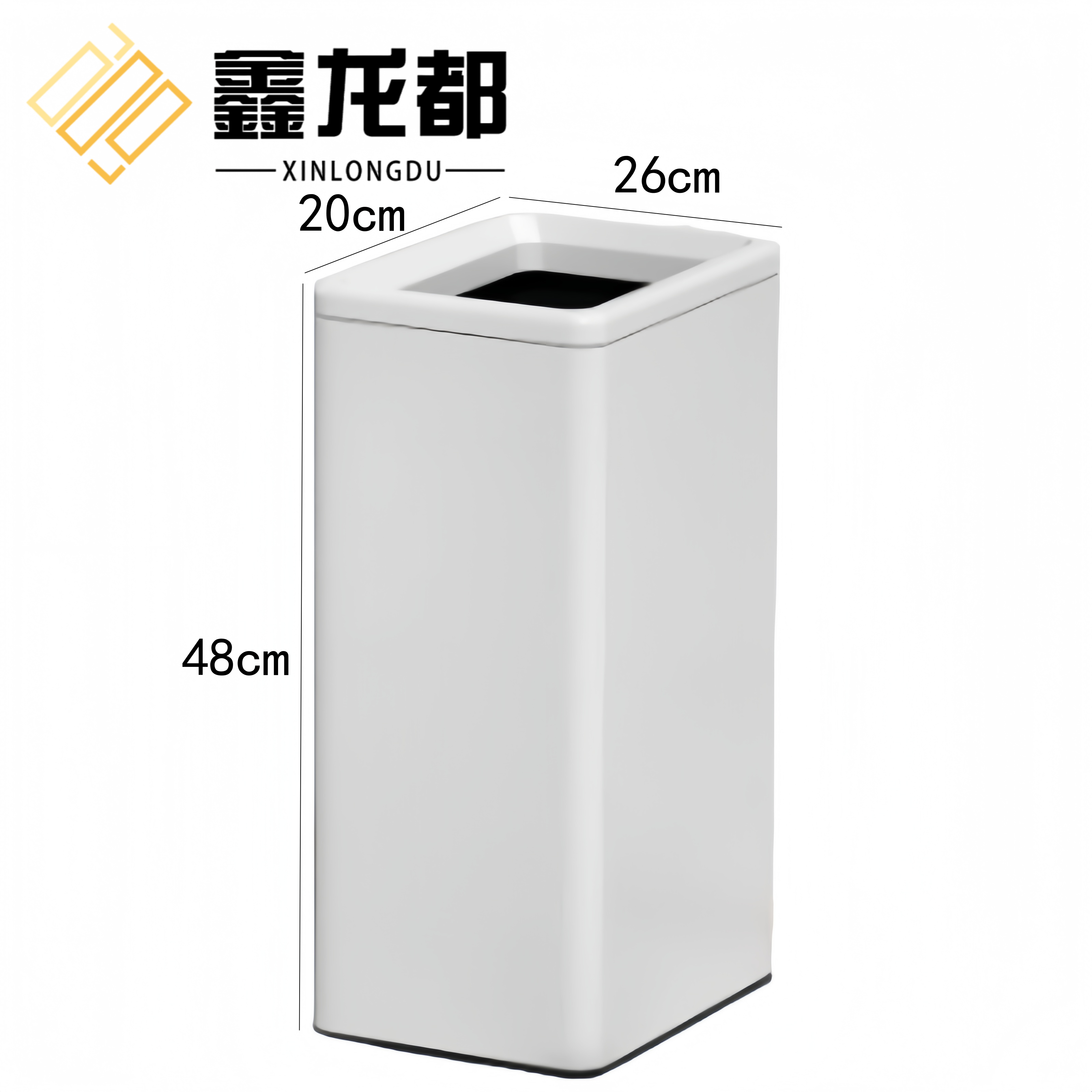 金属垃圾桶6L高清大图