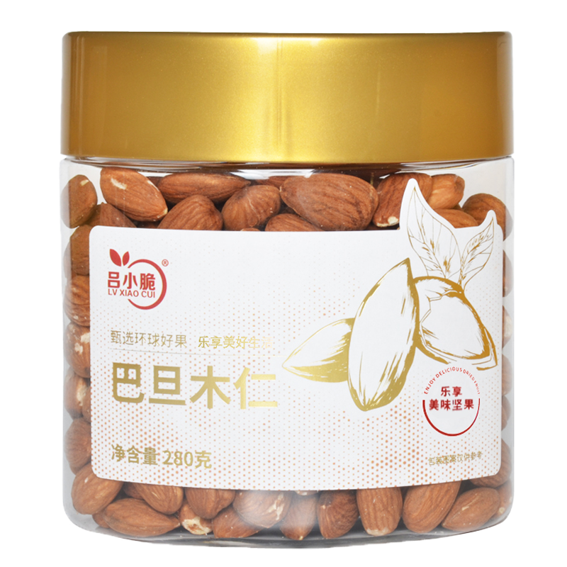 吕小脆 巴旦木仁 280g/罐 南北货高清大图